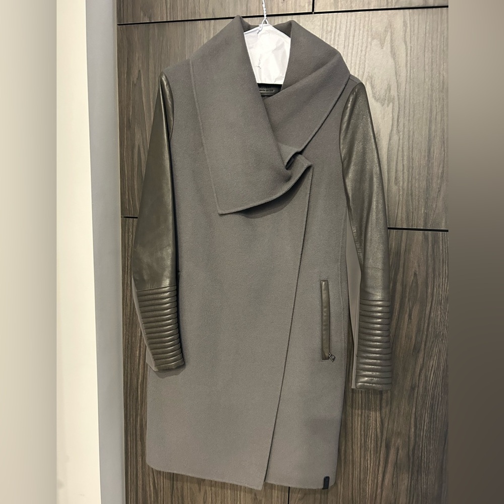 RUDSAK Gray and Black Trench Coat